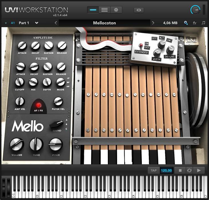 Mello UVI keyboard VST software